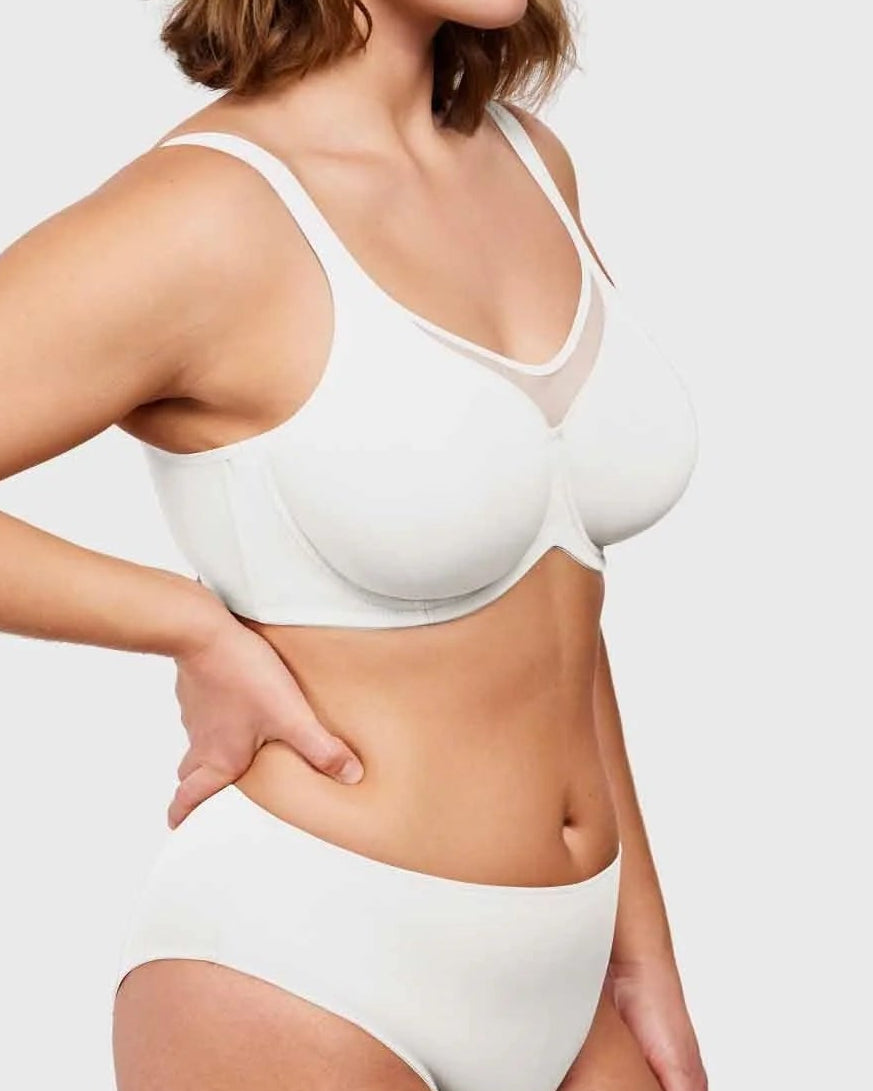 Full-Coverage Unlined Minimizer Underwire Bra