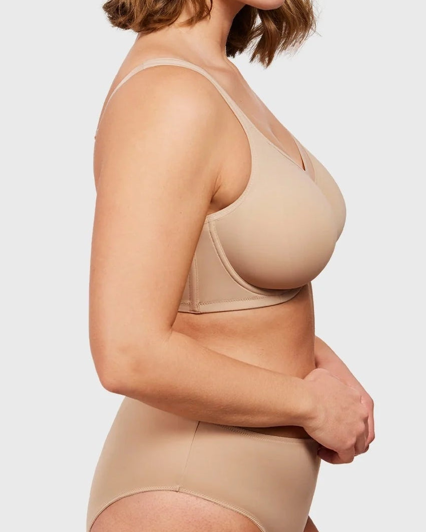 Full-Coverage Unlined Minimizer Underwire Bra