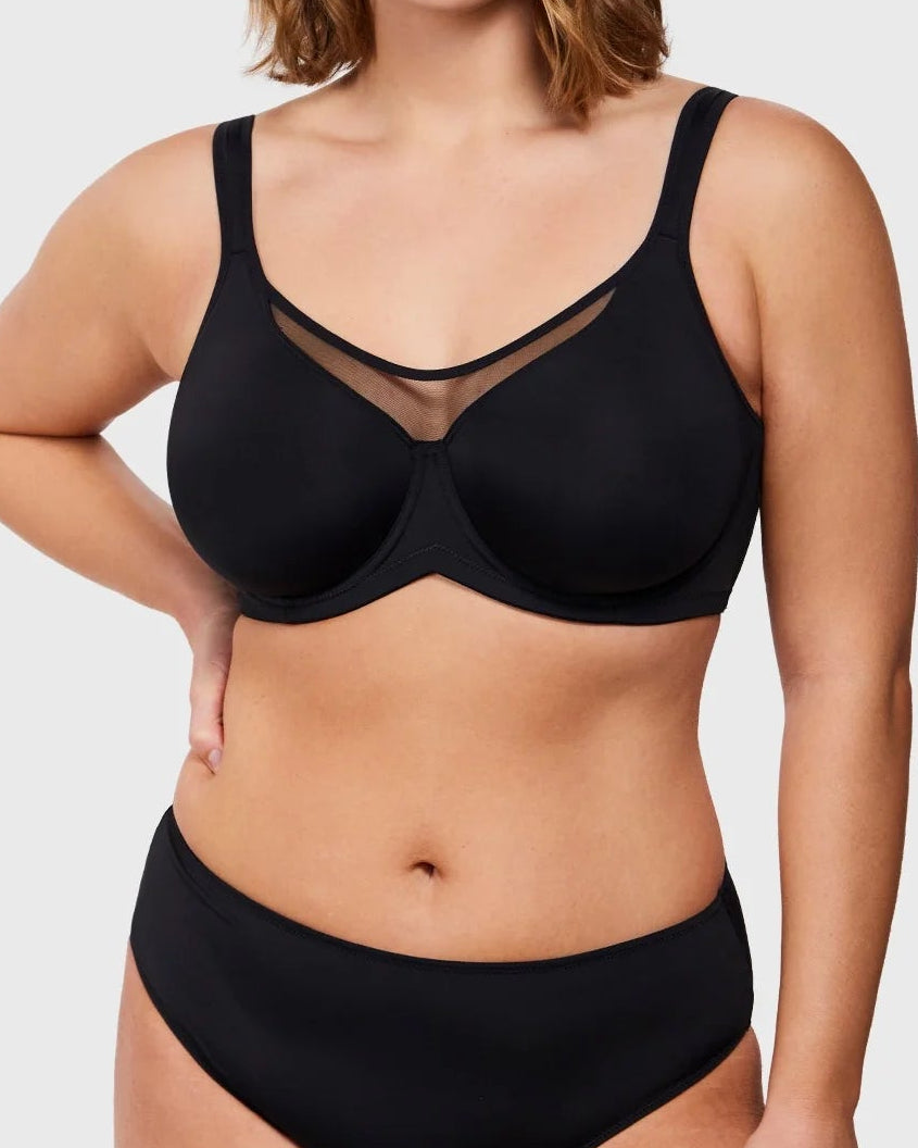 Full-Coverage Unlined Minimizer Underwire Bra