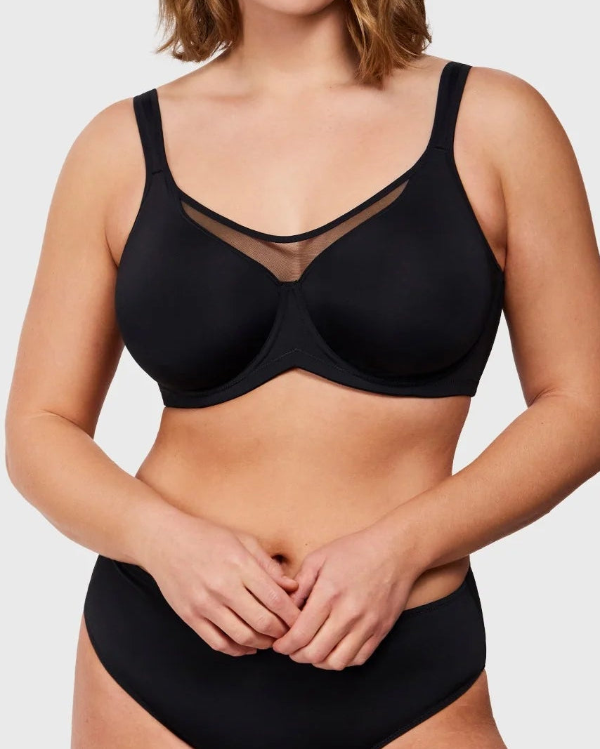 Full-Coverage Unlined Minimizer Underwire Bra