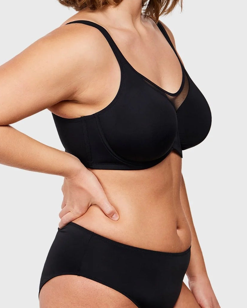 Full-Coverage Unlined Minimizer Underwire Bra
