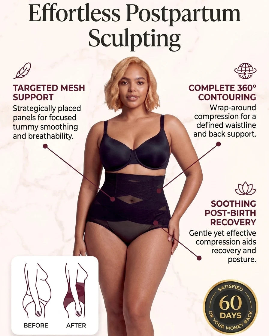 Culotte gainante taille haute avec contrôle du ventre
