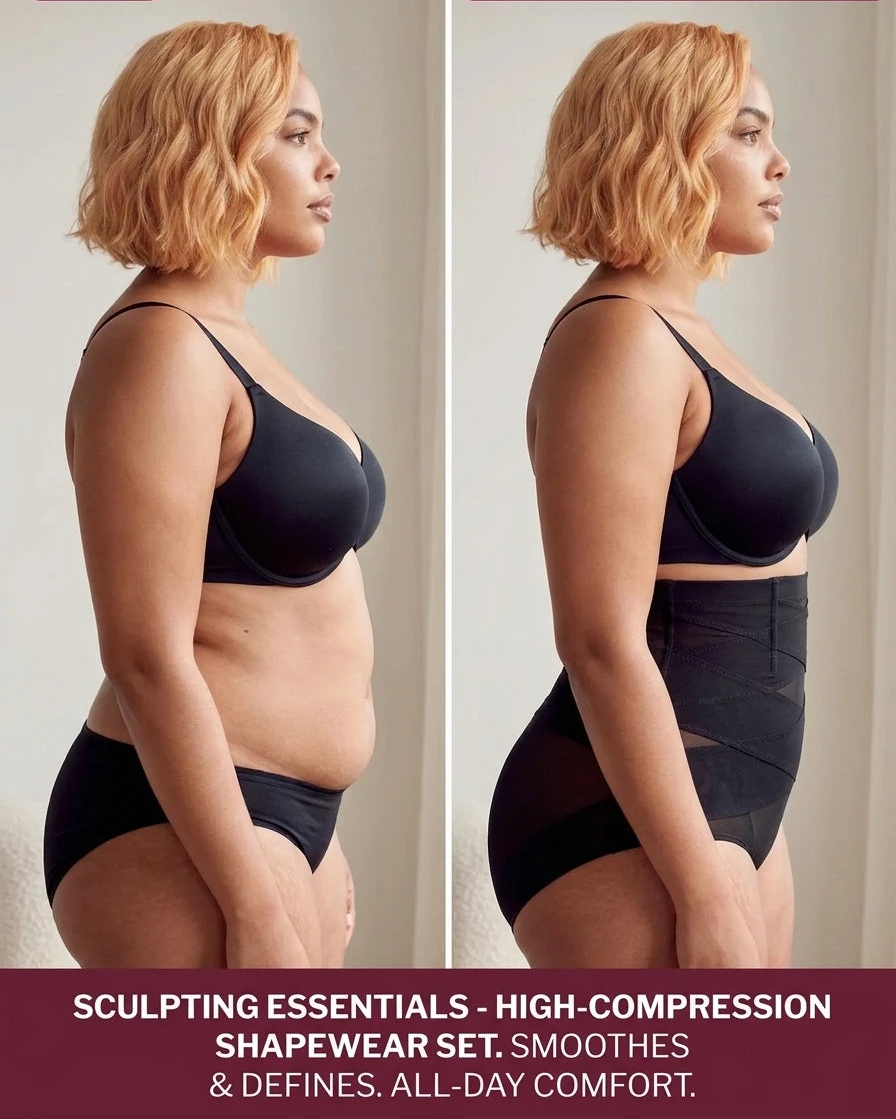 Culotte gainante taille haute avec contrôle du ventre