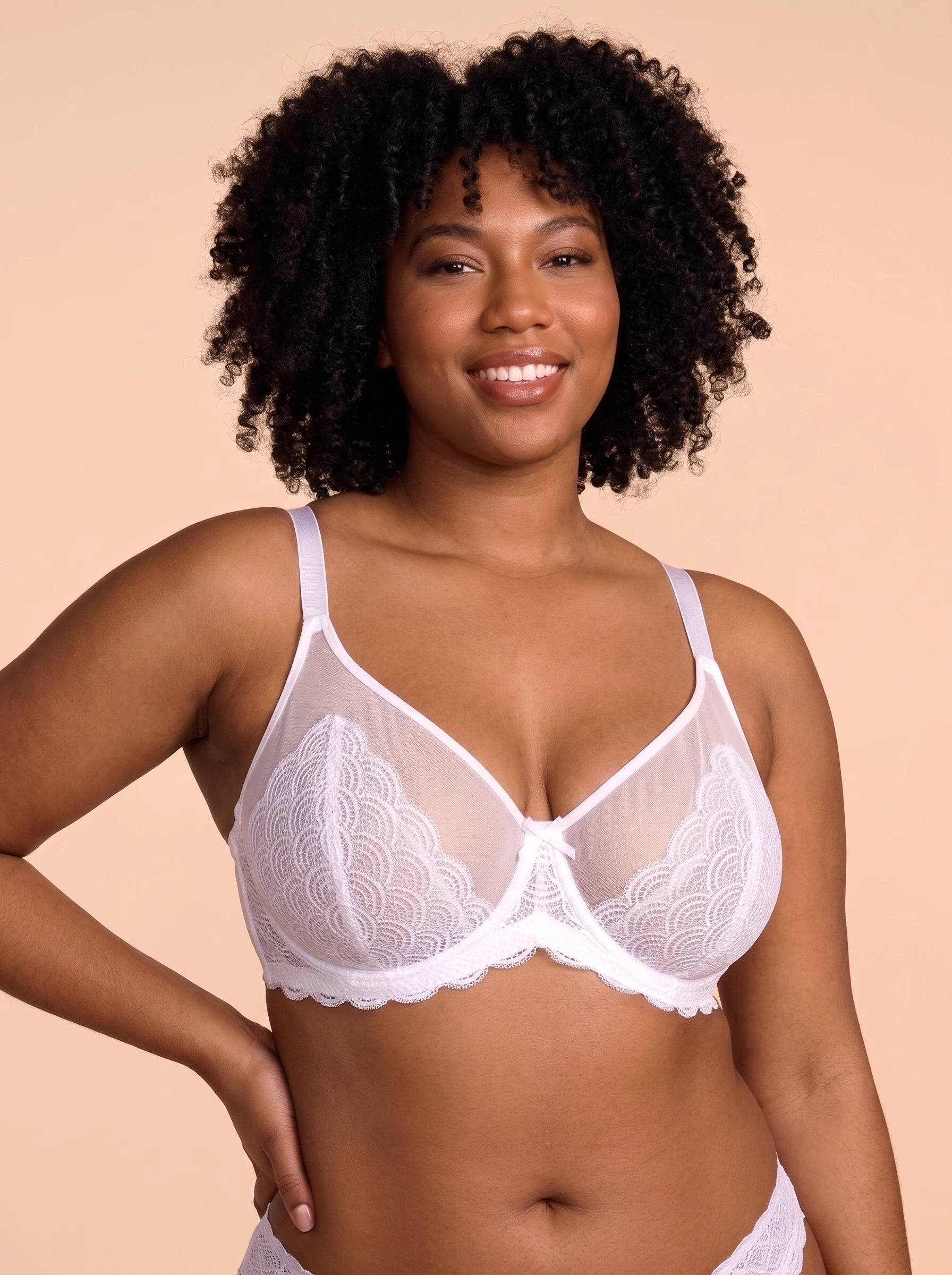Lace Unlined Underwired Minimizer Bra