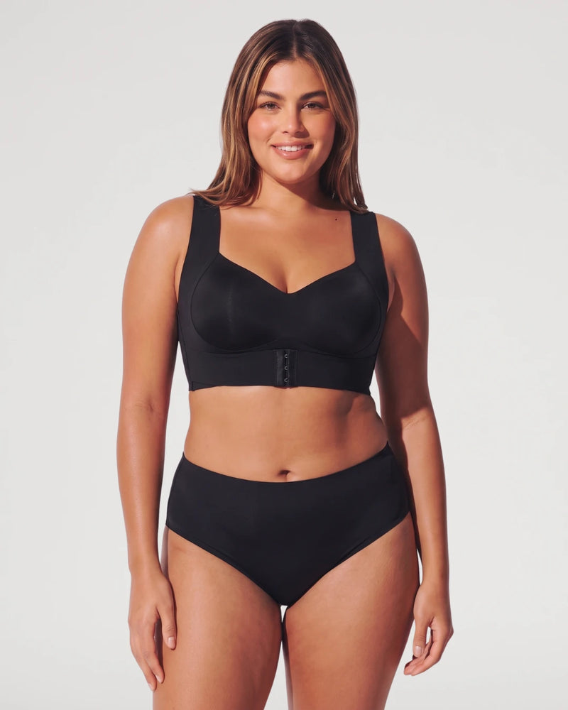 Seamless Front-Closure Wireless Posture Bra