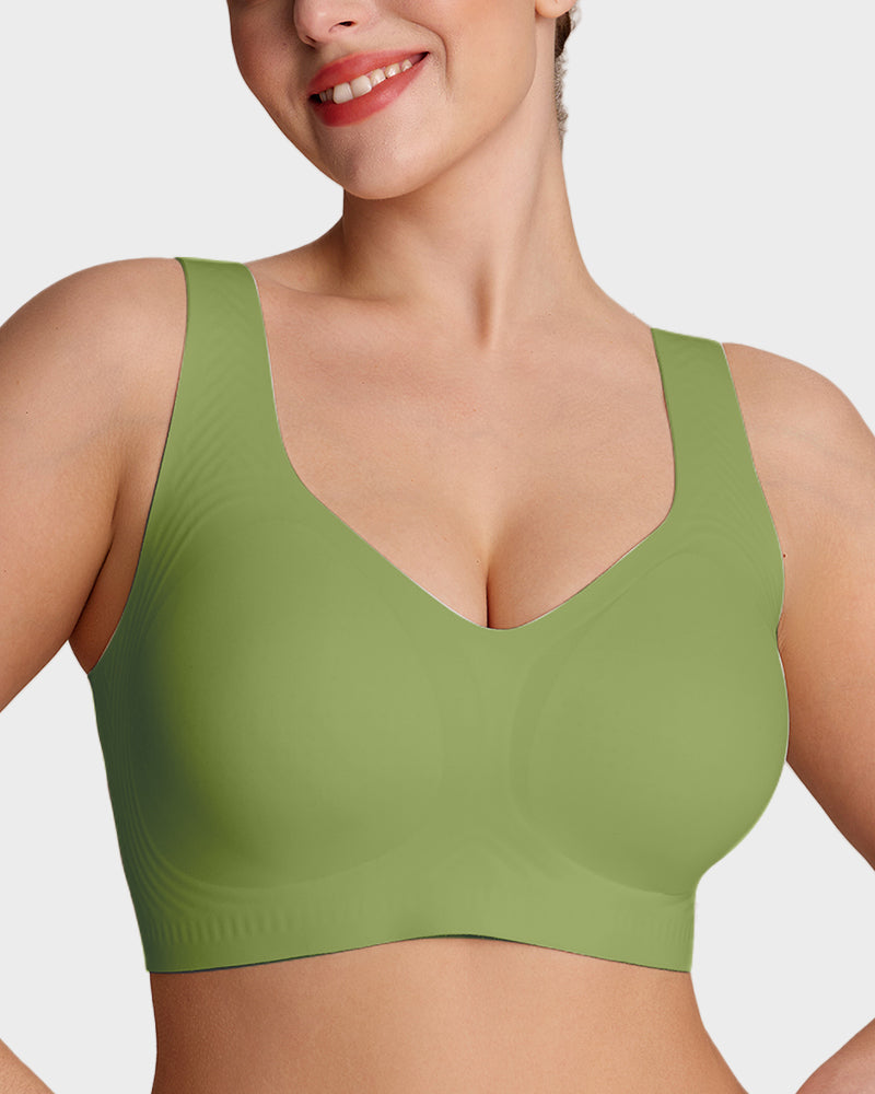 LilyCurve Lifting Wire-Free Antibacterial Jelly Bra in BN