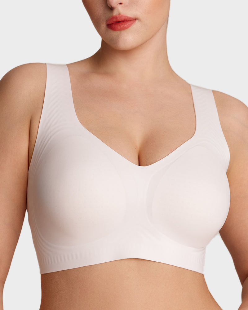 LilyCurve Lifting Wire-Free Antibacterial Jelly Bra in WH