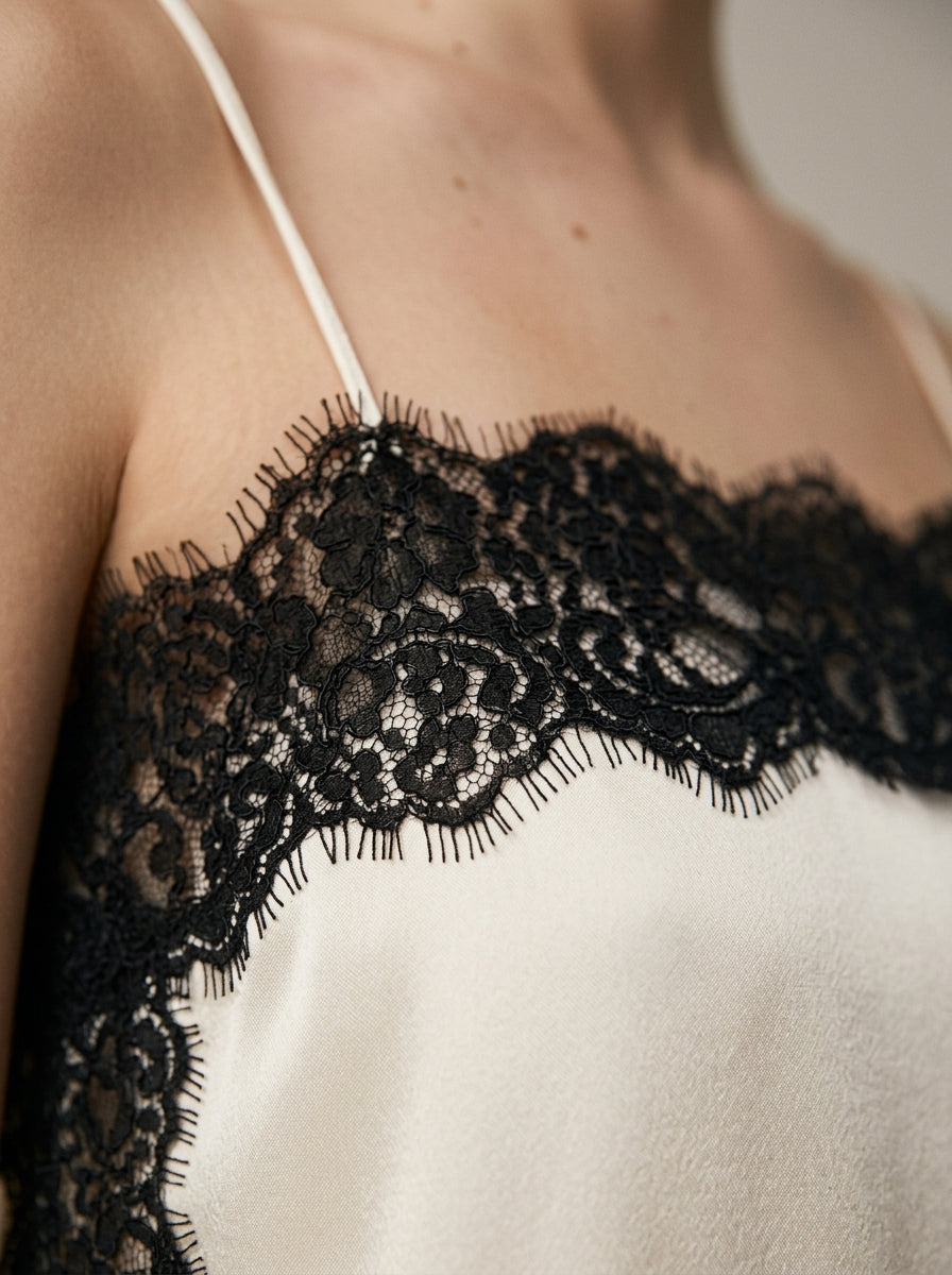 Luxury Satin & Delicate Lace