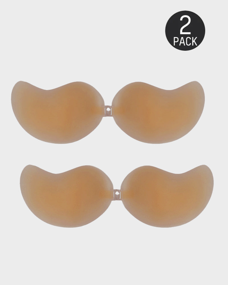 LilyCurve Mango Cup Ultra-Thin Silicone Adhesive Bra (2 Pairs) in BN