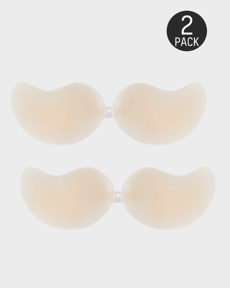 LilyCurve Mango Cup Ultra-Thin Silicone Adhesive Bra (2 Pairs) in NU