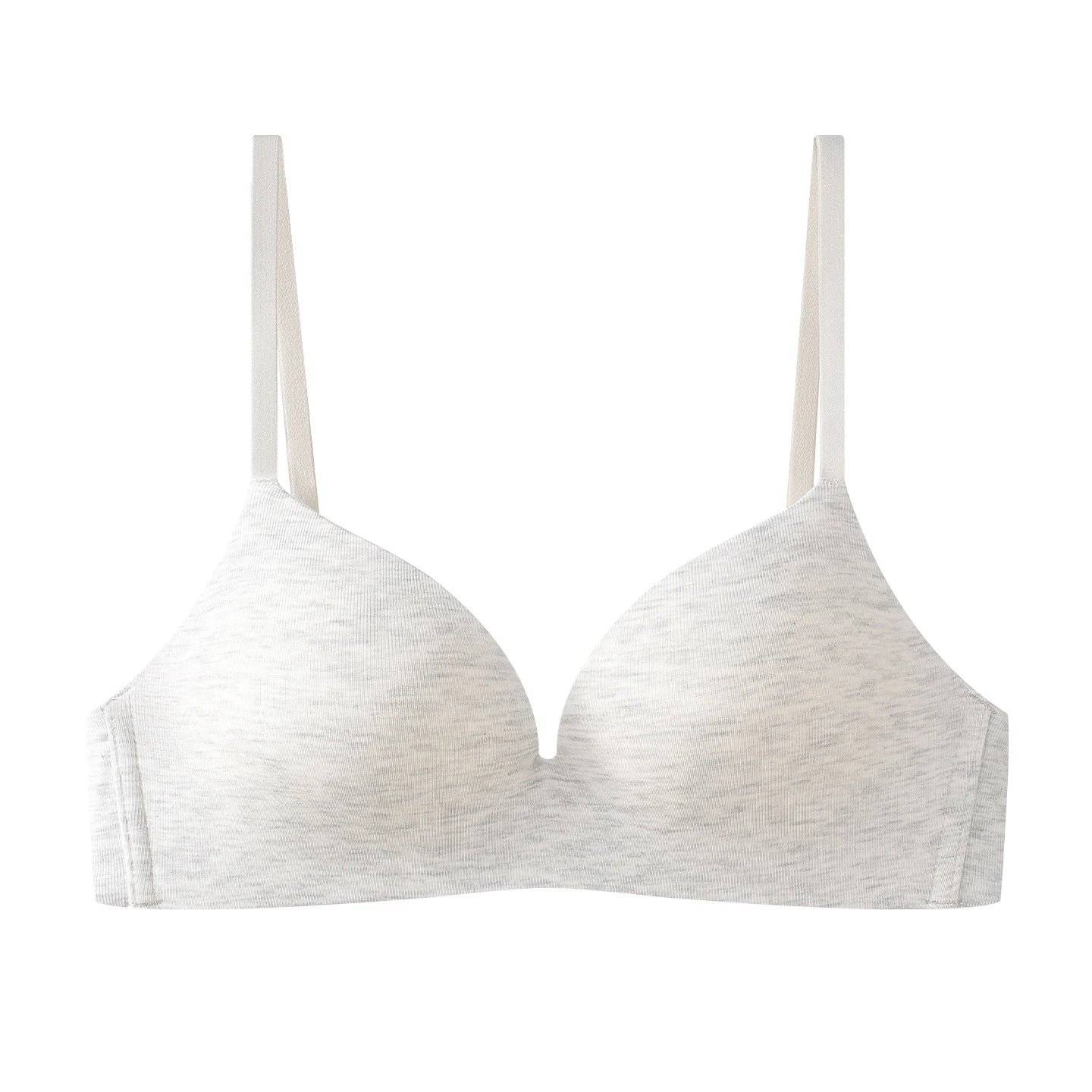 Wireless Deep Plunge Bra Soft Foamed Cups Comfort Bralette