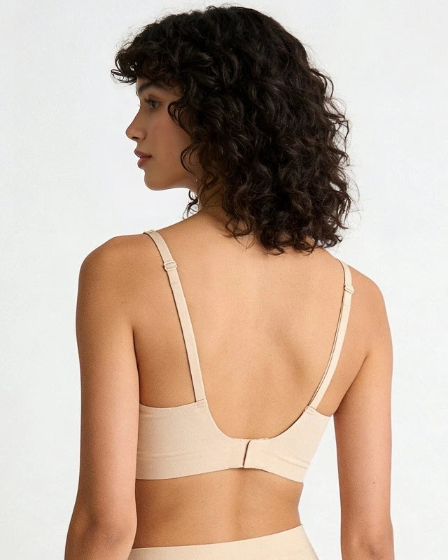 Wireless Push-Up Jelly Bra with Contoured Nipple Details