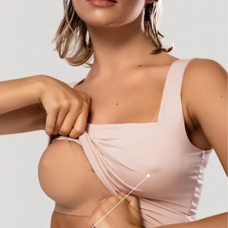 Wireless Push-Up Jelly Bra with Contoured Nipple Details