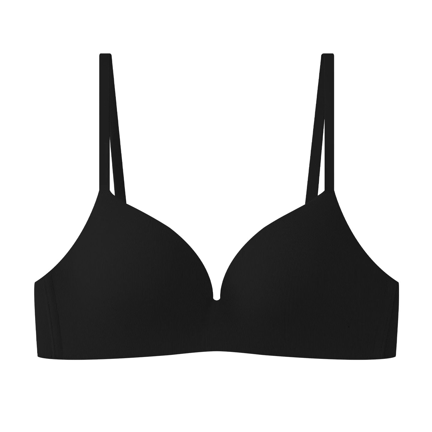 Wireless Deep Plunge Bra Soft Foamed Cups Comfort Bralette