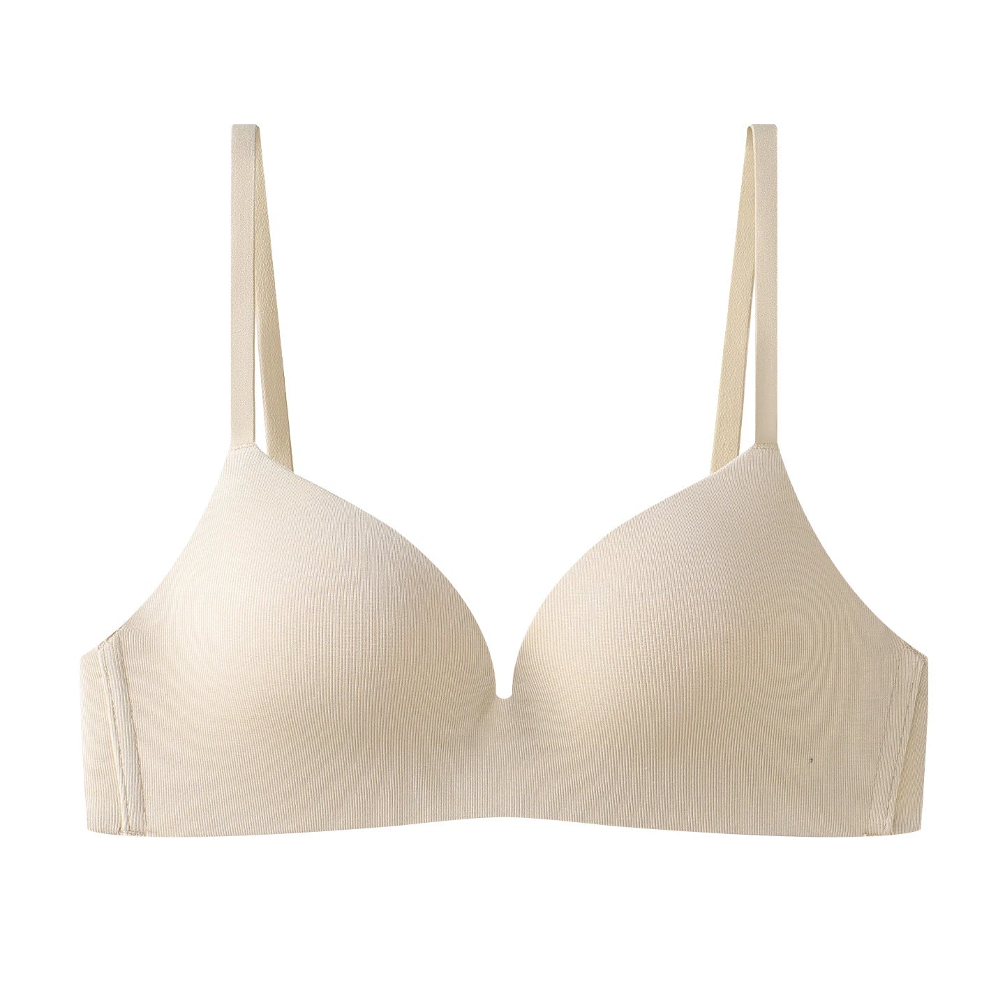 Wireless Deep Plunge Bra Soft Foamed Cups Comfort Bralette