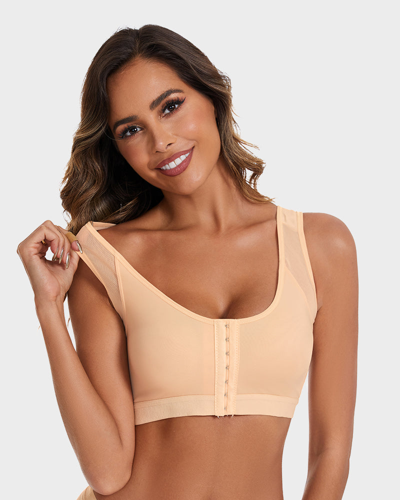 LilyCurve Soft X-shaped Back Posture Bra in BK