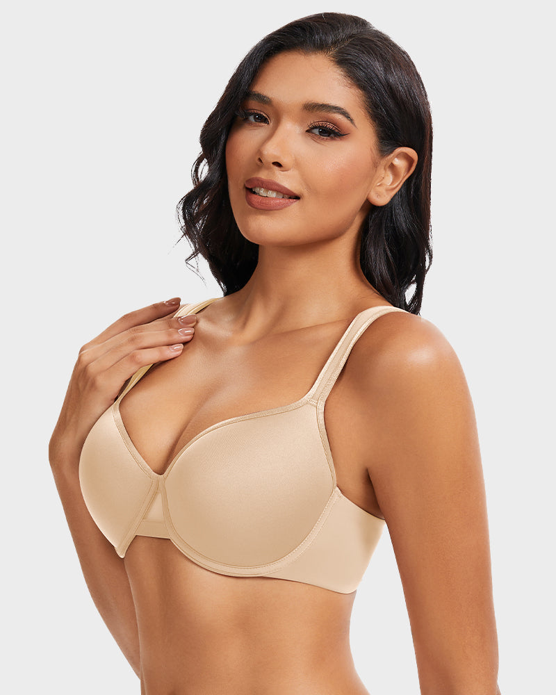 LilyCurve LightLift Full Coverage Bra in NU