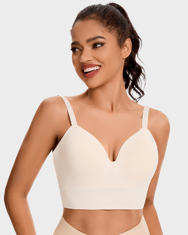 LilyCurve Supportive Comfort Wireless Shaping Bra in NU