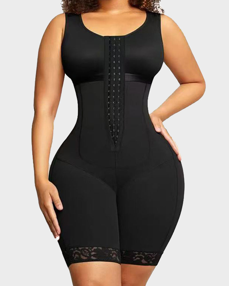 LilyCurve Tummy Control Shaping Bodysuit in PU