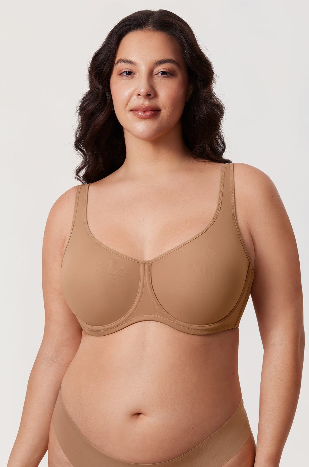 Confishape Supportive Full Coverage Bra - Beige