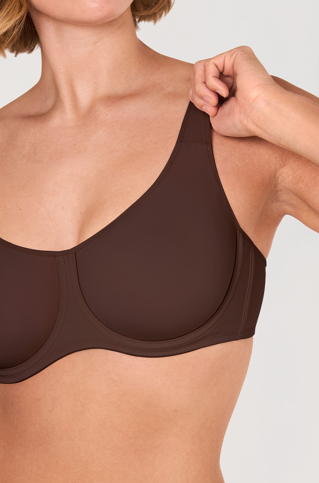 Confishape Supportive Full Coverage Bra - Beige
