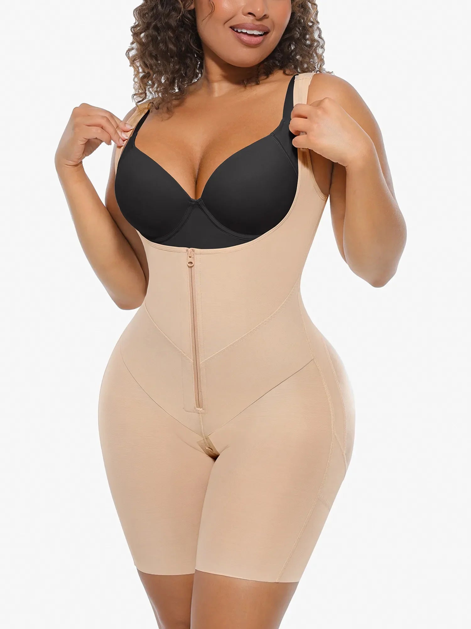 U-Shaped Full-Body Sculpting Faja Bodysuit