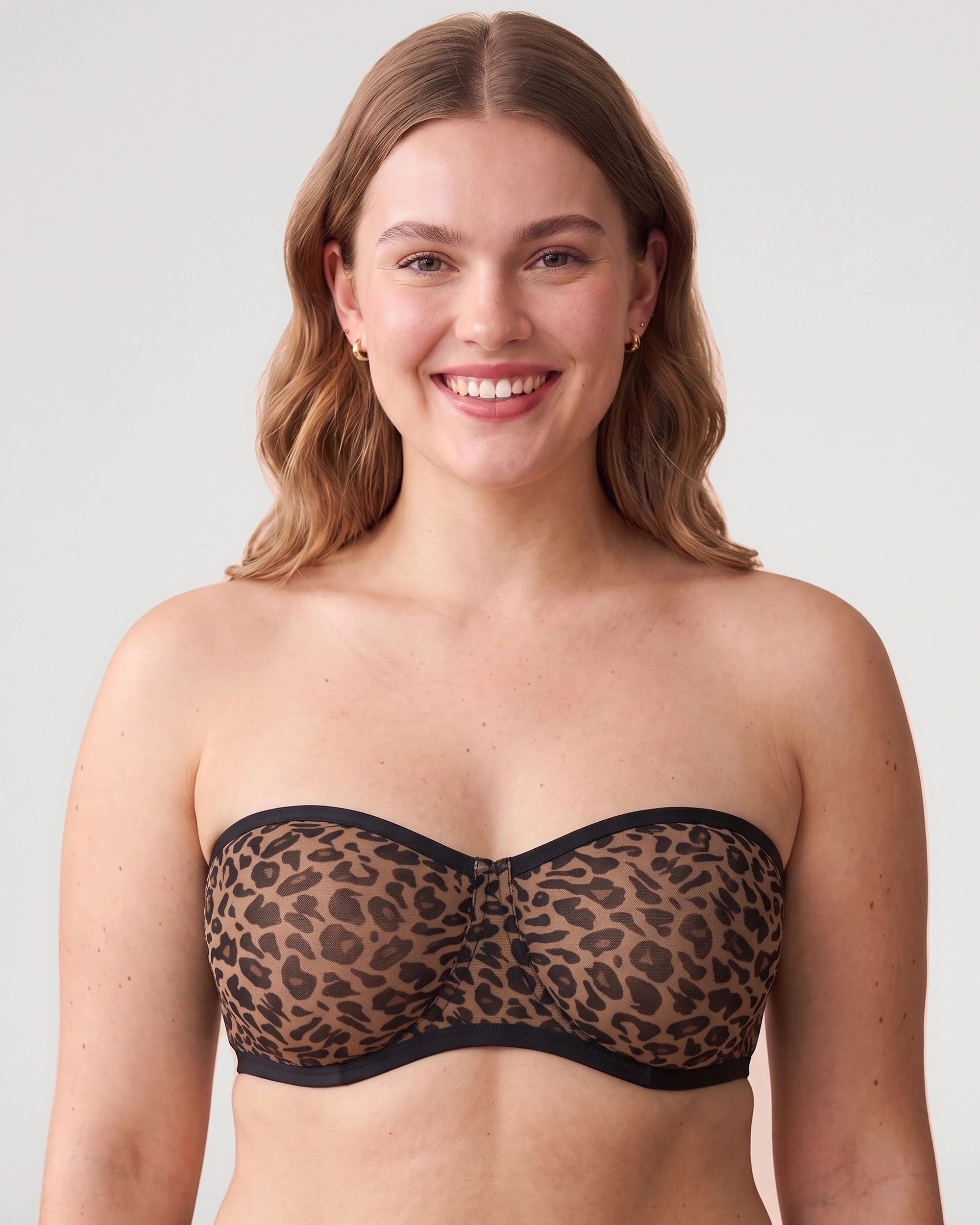 Comfort support view of this strapless bra | LilyCurve