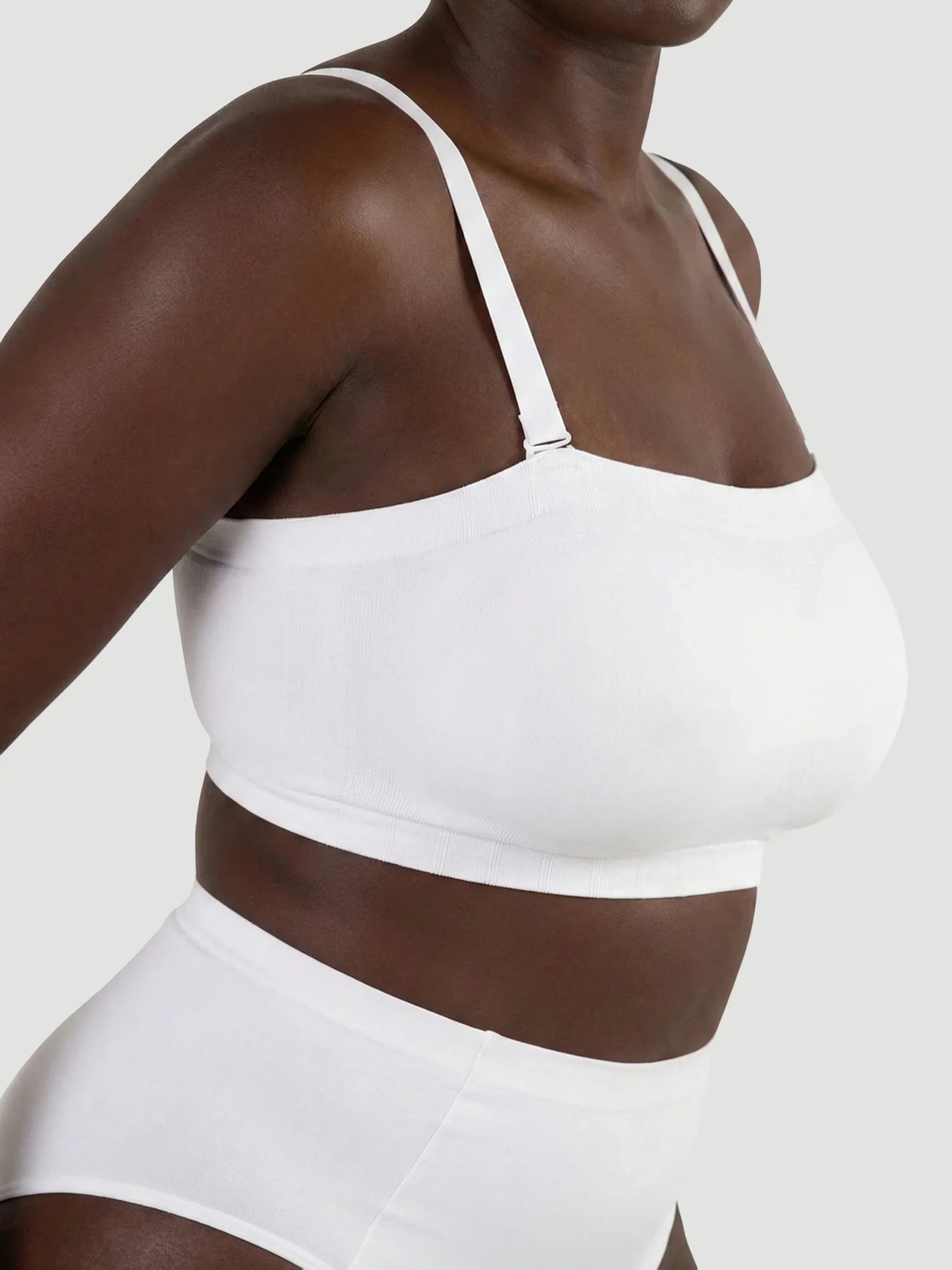 Convertible Strapless Bandeau Bra in L — multi-way strapless design, size 