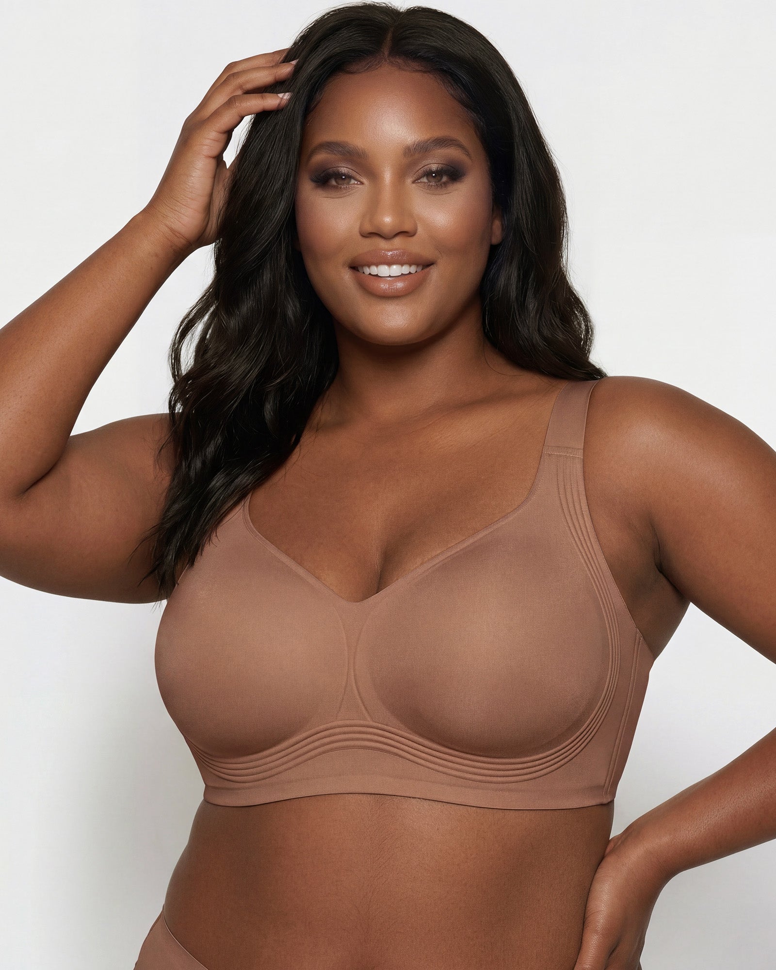 Wireless Full-Coverage Seamless Push-Up Jelly Bra