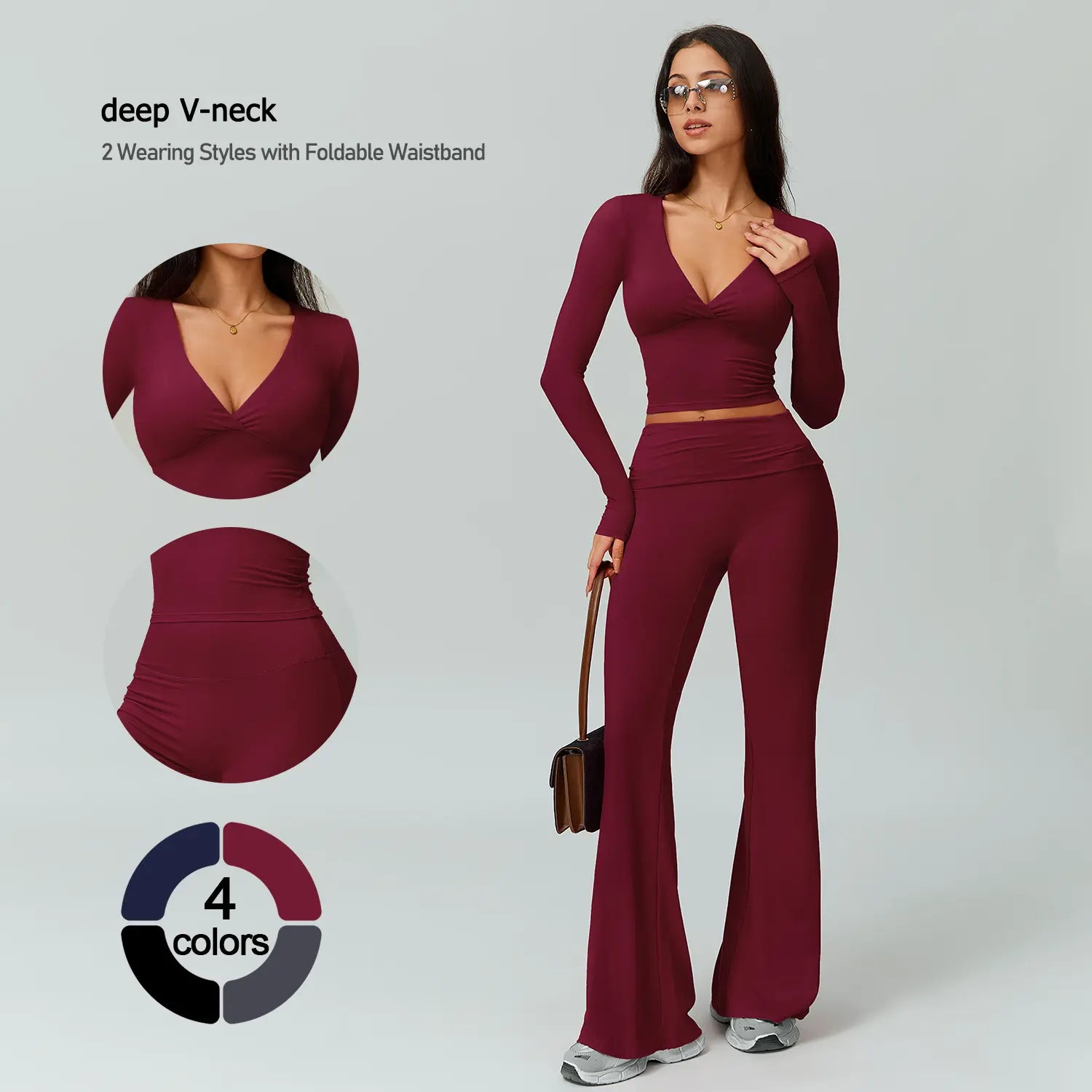 2-Piece High Stretch Sporty Activewear Set
