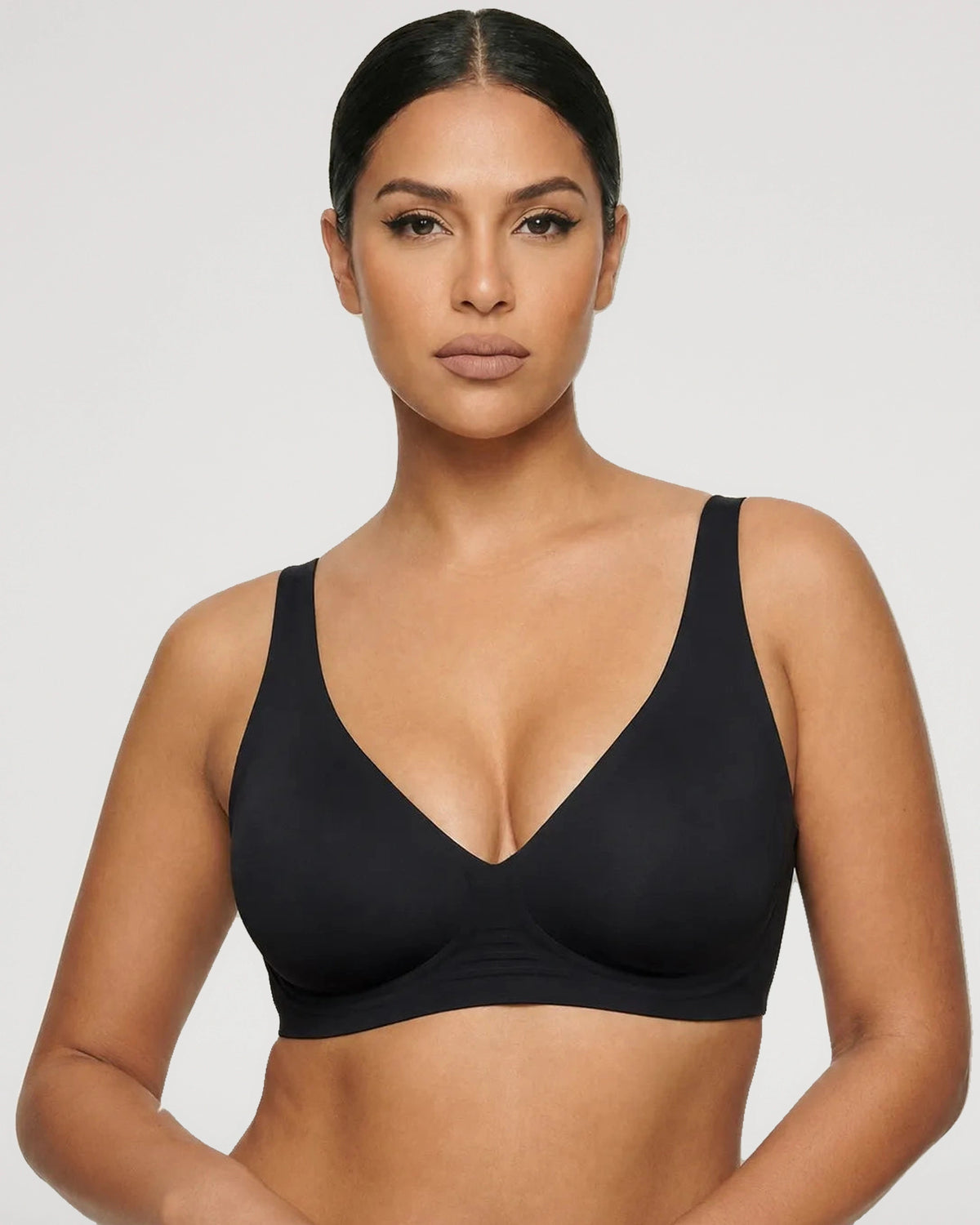 Side profile showing the plunge bra shape | LilyCurve
