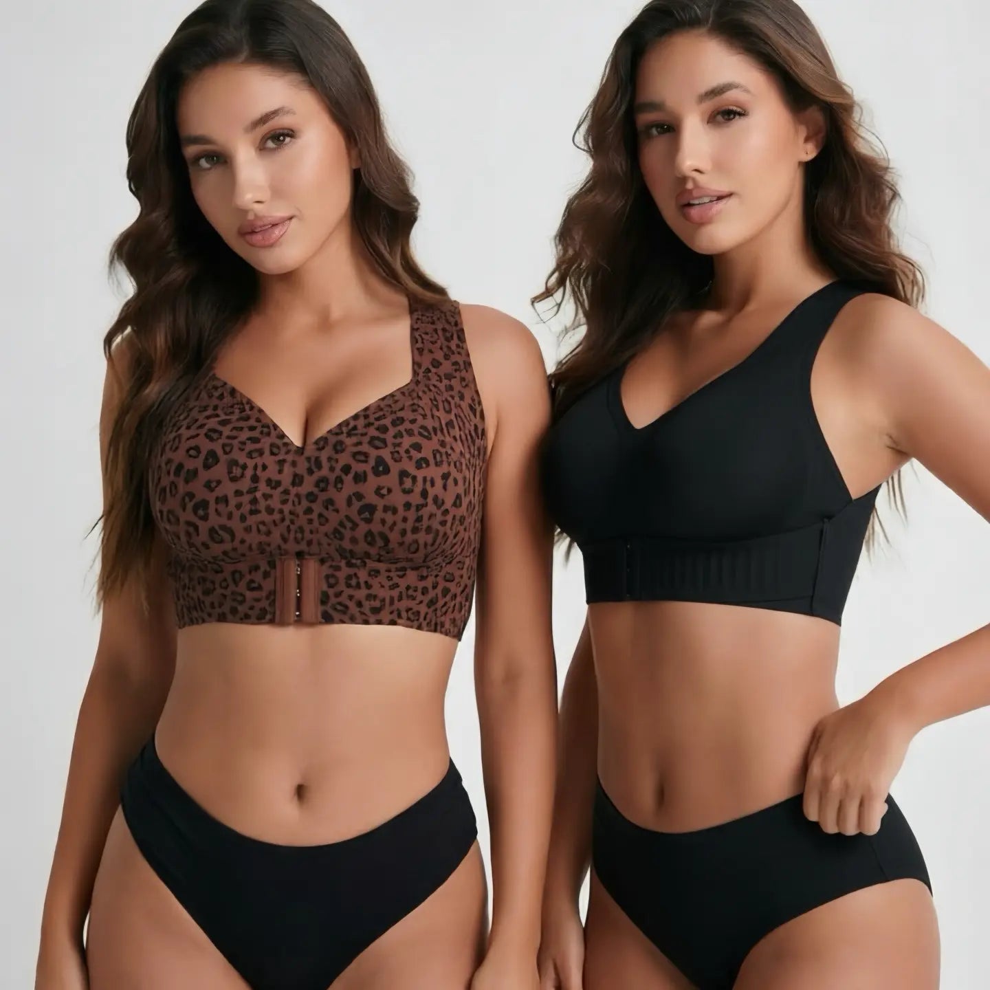 Seamless Front-Closure Wireless Posture Bra