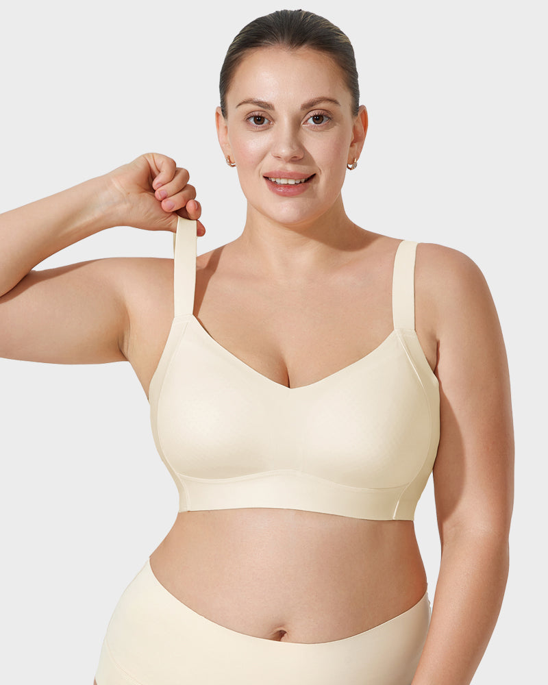 LilyCurve Full Coverage Longline Smoothing Bra in BK