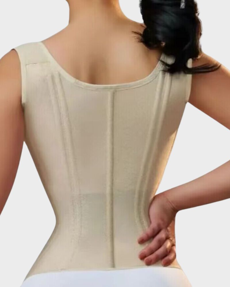 LilyCurve Double Waistband Corset Vest Waist Trainer in NU